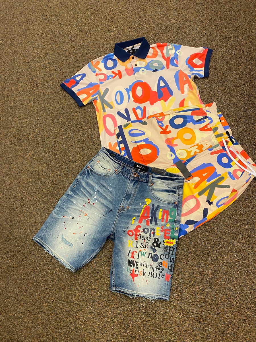 Akoo hotsell denim shorts