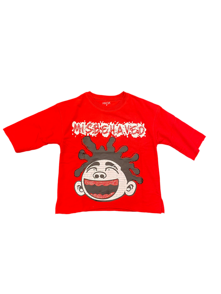 Focus (Misbehaved Studded Cropped Tee)