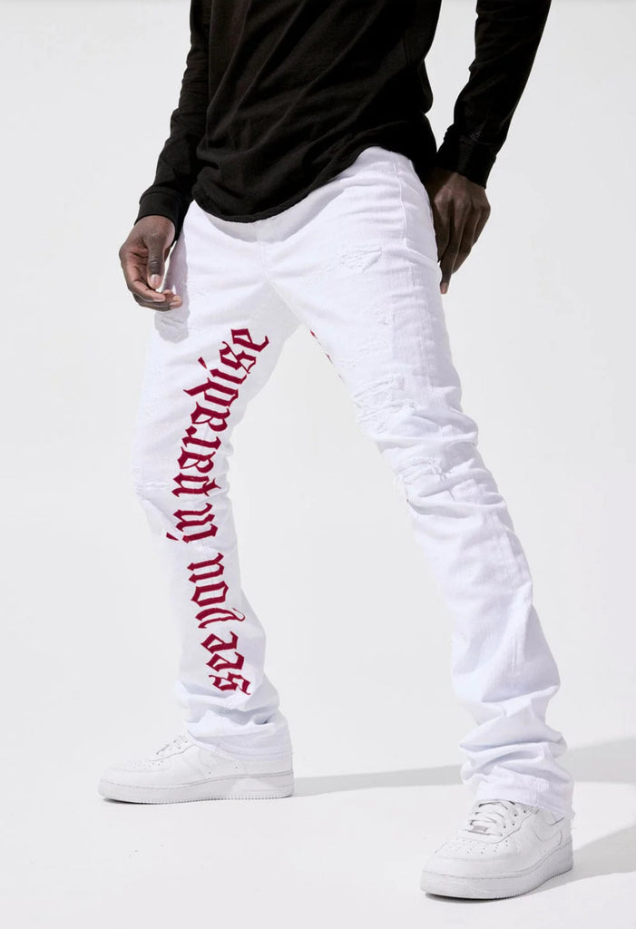 White jordan sale craig jeans