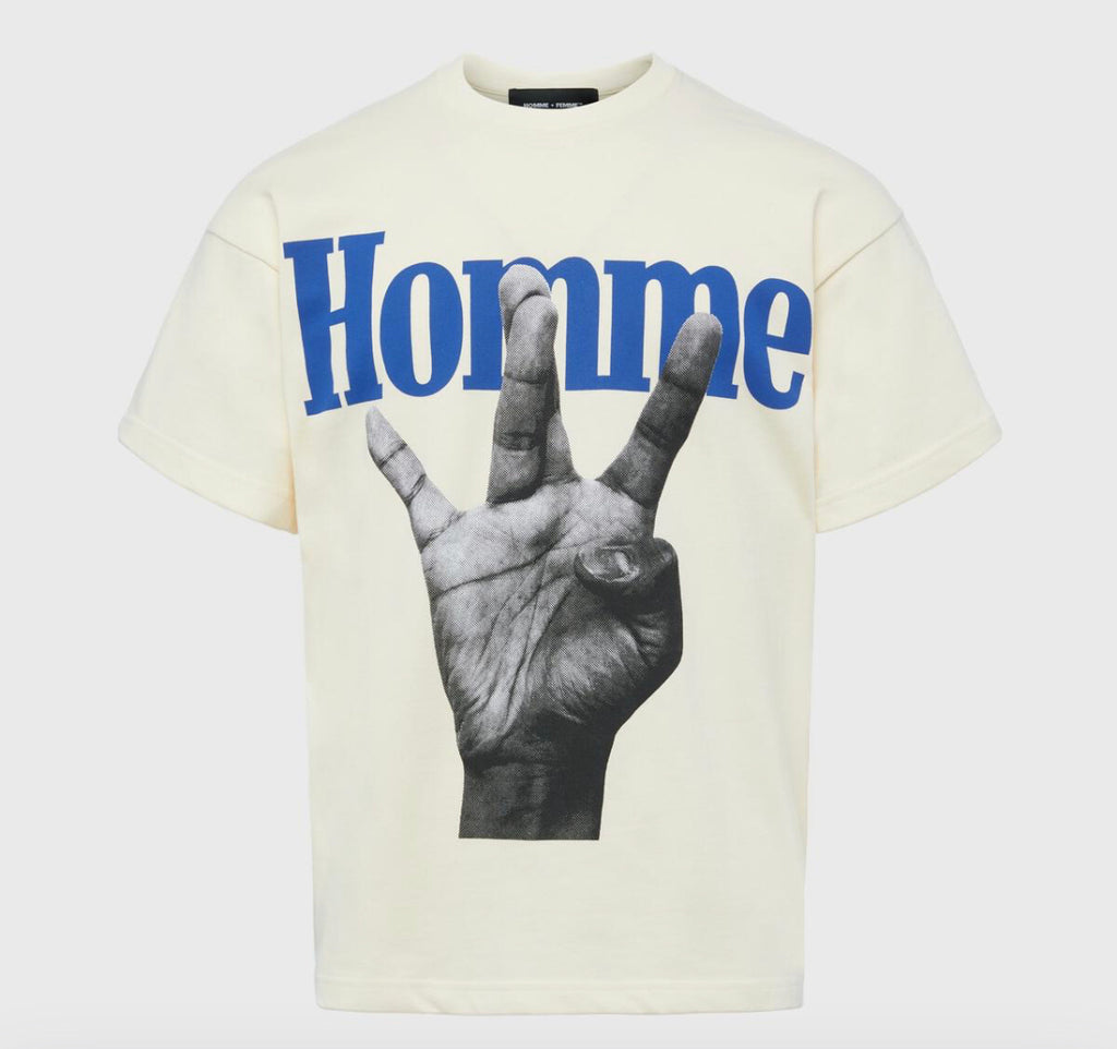 Drôle de Monsieur Logo T-shirt - Blue - Men|PERMTS203CO002NY Drôle de Monsieur Logo T-shirt - Blue - Men|PERMTS203CO002NY