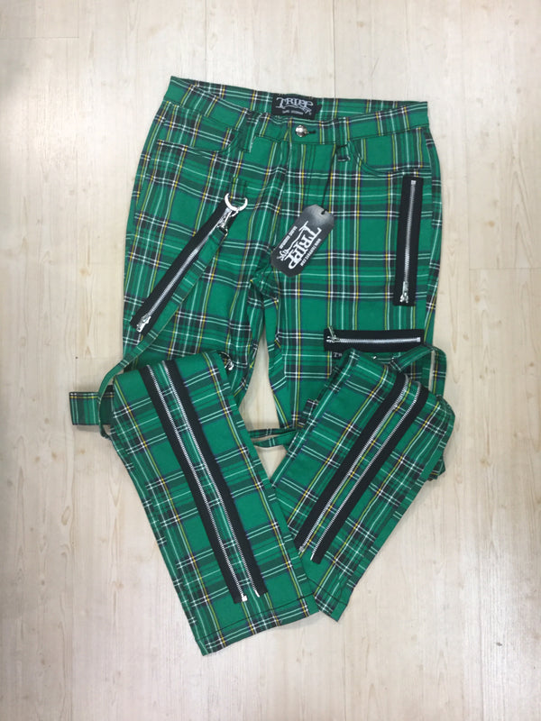 TRIPP NYC Green Plaid Pants
