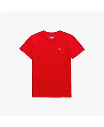 Lacoste Crew Neck Red Pima T-Shirt