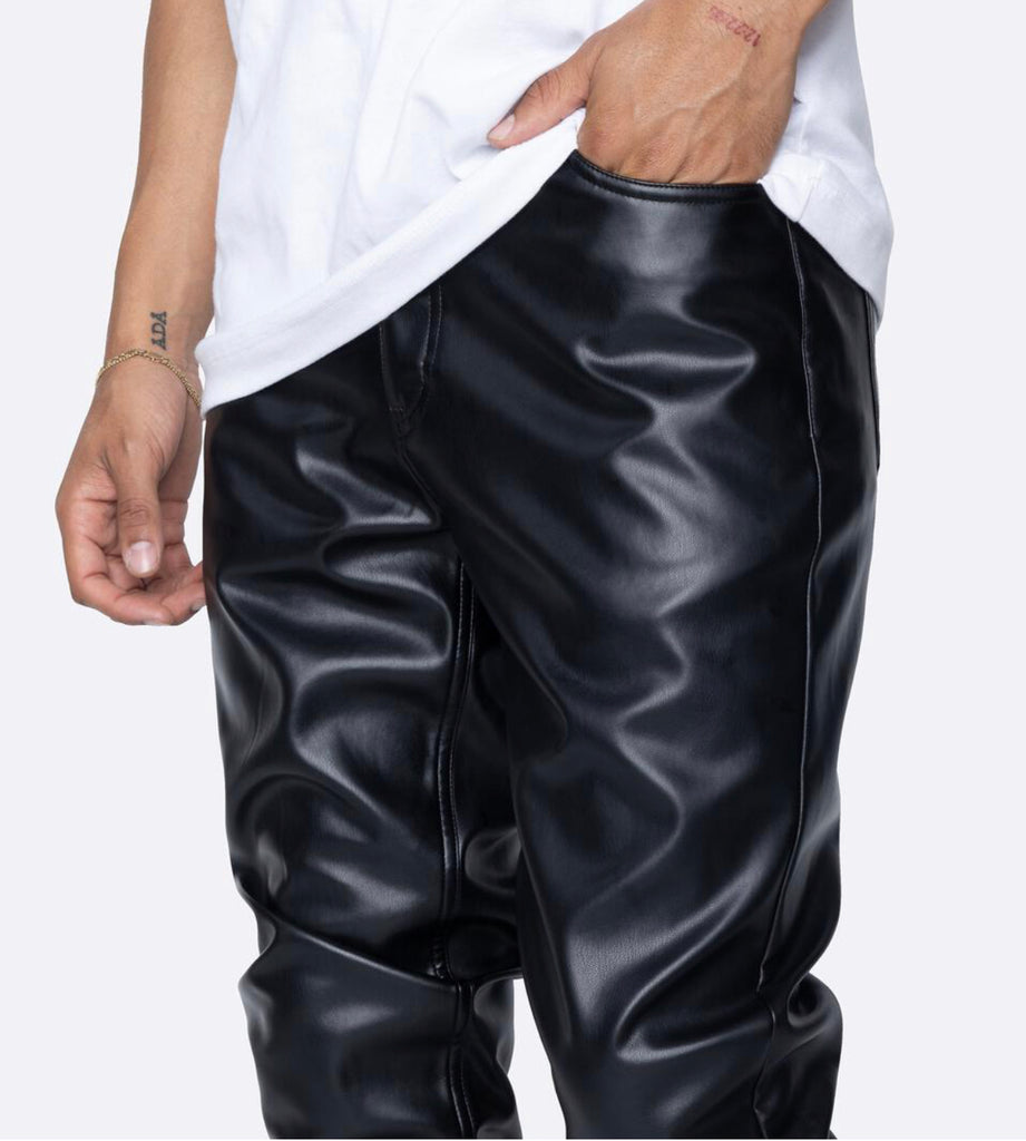 EPTM Black Leather Pants