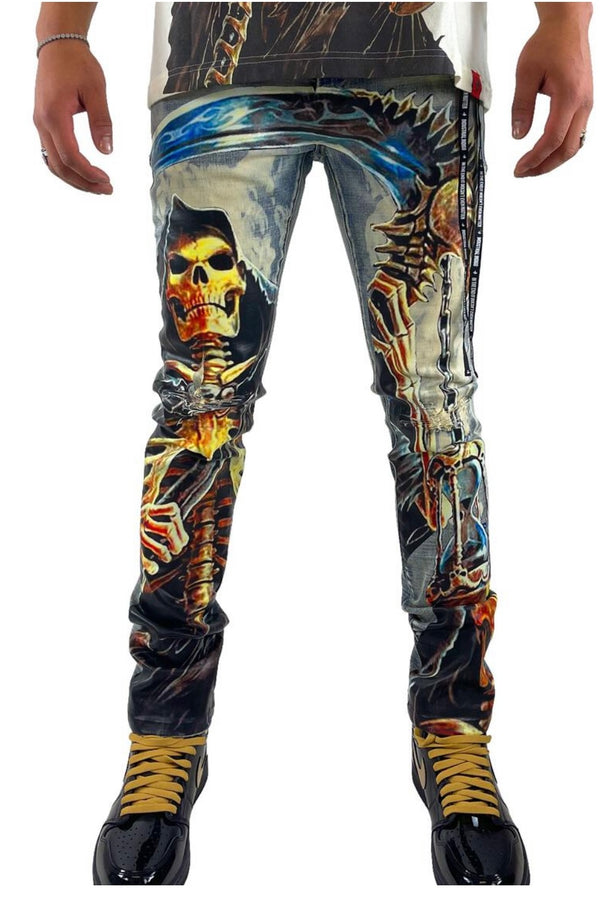 INDUSTRIAL INDIGO JEANS