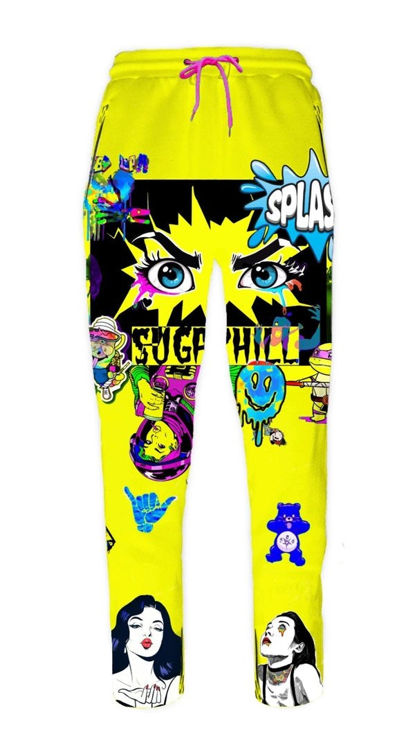 Sugar Hill “Psycho” Yellow Joggers