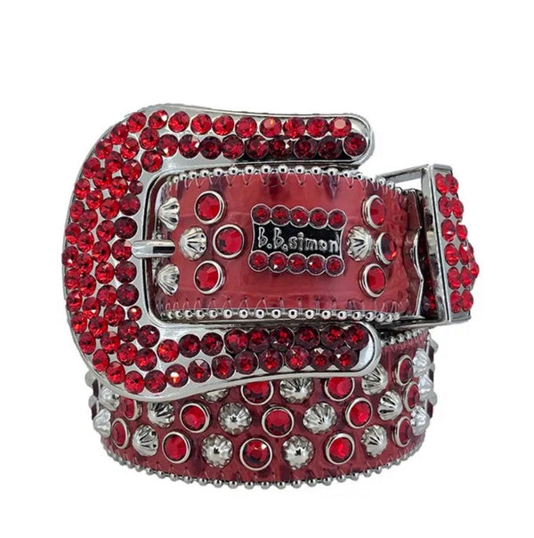 Bbsimon belt red and silver
