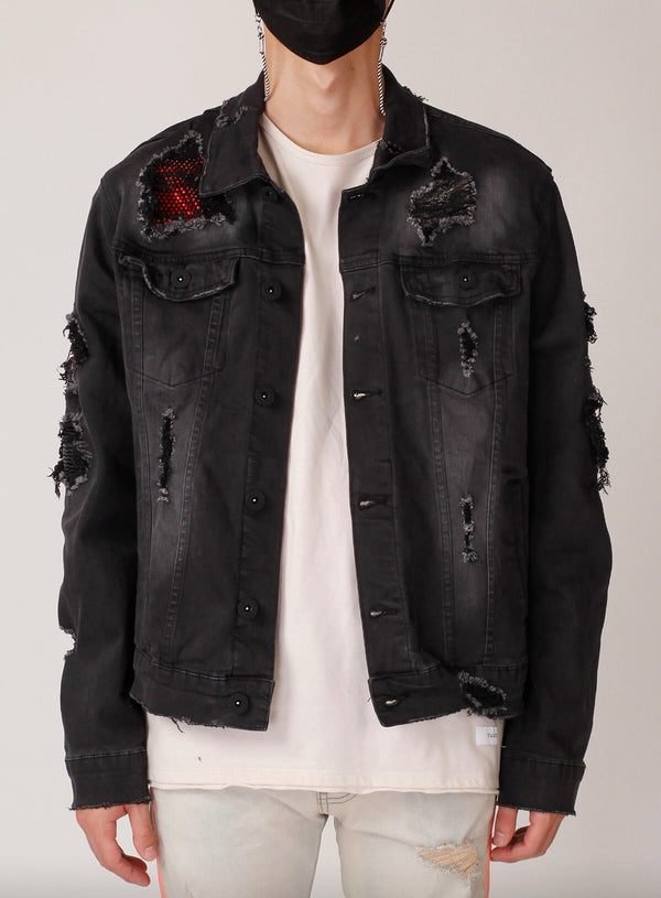 KDNK “Red-Stoned” Jean Jacket