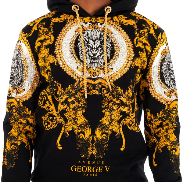 HOODIE AVENUE GEORGE V PARIS BLACK