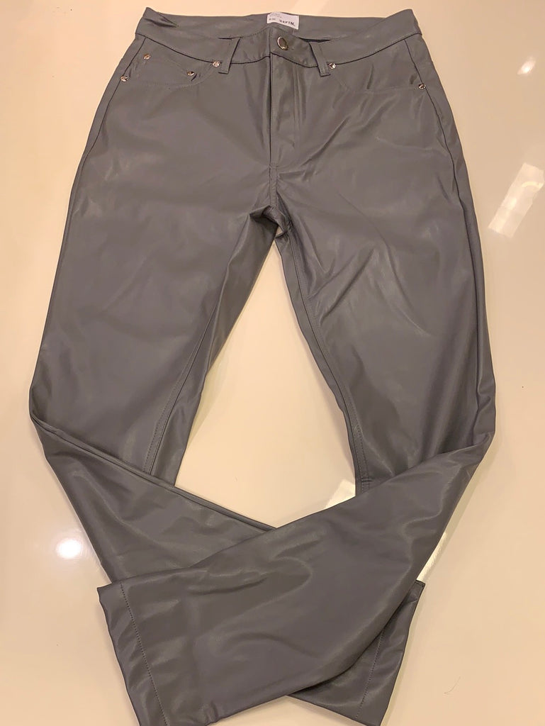 EPTM Grey Leather Pants