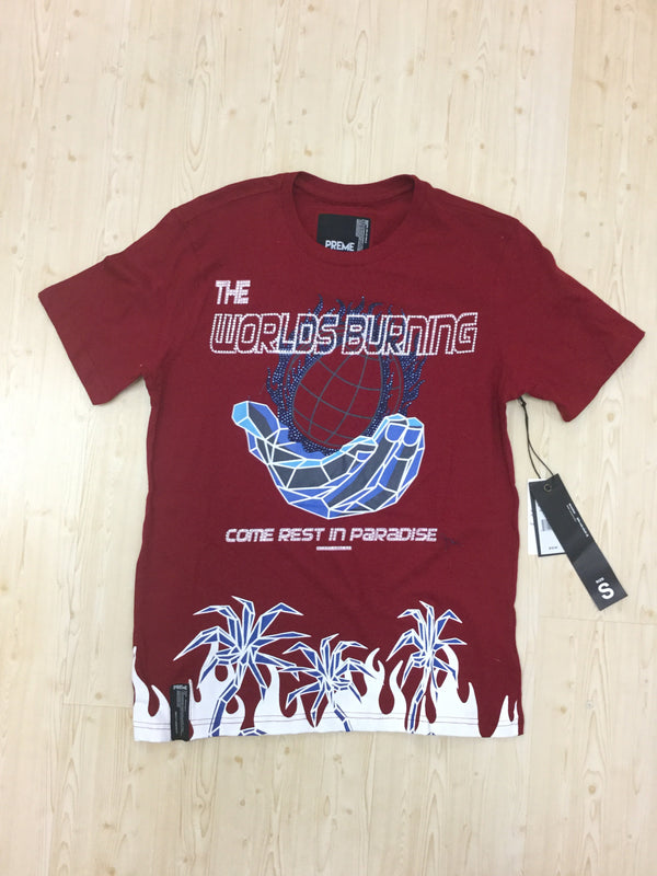 Preme “World Burning” Red Tee