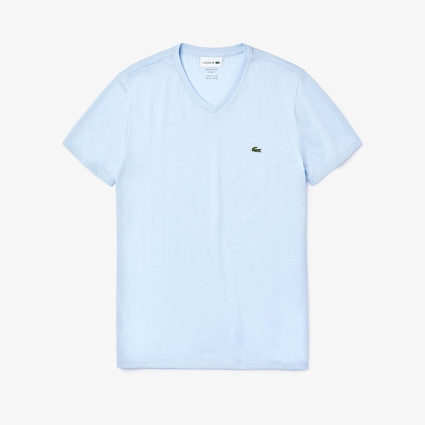 Lacoste V-Neck Light Blue T-Shirt